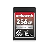 Pergear Tarjeta de memoria CFexpress 4.0 tipo A de 256 GB, velocidad de lectura de hasta 1780 MB/s y velocidad de escritura de 1600 MB/s para 4K 120P, 8K 30P (Master Series), compatible con cámaras