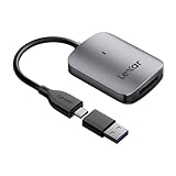 Lexar RW515 Lector de Tarjetas CFexpress Tipo A, Lector de Tarjeta CFe Tipo A de Hasta 900 MB/s, USB 3.2 Gen 2, Lector de Tarjetas CF incluye cable USB-C/adaptador USB-C a USB-A (LRW515U-RNHNG)