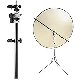 Selens Soporte Reflector Telescópico Brazo Extensible 55-135cm Barra Transversal de 360 Grados para Estudio Video Soporte de luz Producto Retrato Fotografía Telones de Fondo