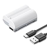 K&F CONCEPT 2600mAh EN-EL15C Batería, USB C 2.5H Fast Chraging Batería Compatible con Cámara Nikon Z8, Z7, Z6, Z7ii, Z6ii, Z5, D850, D810, D810A, D780, D750, D610, D500, D7500, D7200
