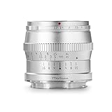 TT Artisan Conector para Objetivo Nikon Z Mount Silver F1.2 APS-C (50 mm, Enfoque Manual, 11 Elementos en 7 Grupos)