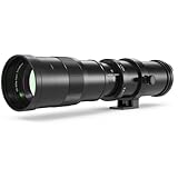 lightdow - Teleobjetivo 420-800mm F8.3 para Canon, Objetiv EF Enfoque Manual (MF) para Canon Rebel T8i T7 T7i T6 SL3 SL2 4000D 2000D 850D 90D 80D 77D 70D 5D4 6D2 DSLR Cámara