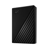 WD 6TB My Passport, HDD portátil, disco duro externo, USB 3.0, con software para gestión de dispositivos, copia de seguridad y protección de contraseñas Funciona con PC, Xbox y Playstation, Negro
