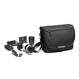 Manfrotto Advanced Messenger M III, Bolsa de Fotografía para Cámaras DSLR con Objetivos, Bolsa de Cámara con Montaje de Trípode y Cubierta para la Lluvia, Accesorios de Fotografía
