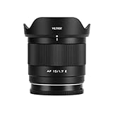 VILTROX 15mm F1.7 E, AF 15mm f1.7 Gran Apertura Enfoque Automático Objetivo para Sony Montura E, APS-C Compatible con Sony A7CII A7CR ZV-E1 A7RV a7RIV a7R III A6700 ZV-E10 a6600 a6500