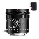 TTartisan 50mm F1.4 Tilt Lente, compatible con cámaras sin espejo Canon RF-Mount de marco completo EOS-R RP R5 R6 R6II