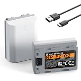K&F CONCEPT NP-FZ100 2X2600mAh Batería Compatible con Sony A7iii, A7iv, fx3, fx30, A6700, A7R, A9, A6600, A7Riii, A7Riv, A7R3, A7C, ZV-E1, ZV-E10ii y más, Conector de Carga Rápida Directa Type C