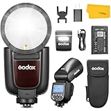 Godox V1Pro-S Flash Cámara 76Ws 2.4G TTL HSS 1/8000s Externa Flash SU-1 Li-Ion de la Batería Compatible para Sony