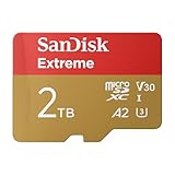 SanDisk Extreme Tarjeta Micro SDXC 2TB + SD Adaptador (para Cámaras de acción, Drones, Smartphones, Velocidad hasta 240 MB/s, 4K UHD, RescuePRO Deluxe, UHS-I, U3, V30)