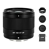 VILTROX AF 15mm F1.7 Lente para Montura Fuji X, Lente Prime APS-C Enfoque automático de Gran Apertura f/1.7 Compatible con cámaras Fuji con Montura X X-A1 X-E1 X-M1 X-Pro2 X-Pro3 X-S10 XT30II X-H2S