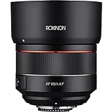 ROKINON F1.4 - Lente de teleobjetivo de Alta Velocidad para Nikon F (85 mm)