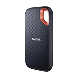 SanDisk Extreme SSD Externo Portátil 2 TB (Disco duro externo SSD con velodidad de lectura de hasta 1050 MB/s, 1000 MB/s de escritura, Clasificación IP65 de resistencia al agua y al polvo) Negro