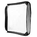 Walimex 16785 - Ventana de luz para iluminación fotográfica (60 x 60 cm, Incluye difusor y Bolsillo), Negro