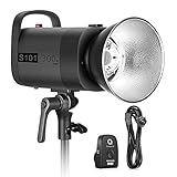 Neewer S101-300W Pro 2,4G Studio Flash Monolight 300W 5600K con Luz de Modelado Reciclaje de 5s para Retrato Fotografía de Producto y Grabación de Video en Estudios Fotográficos