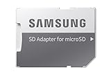 SAMSUNG MicroSDXC EVO - Tarjeta de Memoria de 256 GB (Clase 10, 100 MB/s, UHS-I, IPX7) Color Naranja y Blanco