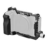 SMALLRIG ZV-E1 Cage con Empuñadura de Silicona y Cable Clamp para HDMI, Kit de Jaula para Cámara Sony ZV-E1 con Placa de Liberación Rápida Incorporada - 4257