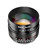 Meike Lente de enfoque manual de gran apertura de 50 mm f0.95 compatible con cámaras Sony E Mount Mirrorless A6400 A5000 A5100 A6000 A6100 A6300 A6500 A6600