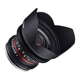 Samyang F1420510101 - Objetivo para vídeo VCSC-Mirrorless para Fuji X (Distancia Focal Fija 12mm, Apertura T2.2-22 Cine NCS CS, diámetro Filtro: 67mm), Negro