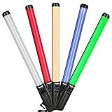 Rollei Lumis Glow RGB - Lámpara de luz LED con 256 Tonos de Color y 7 Efectos de luz. Lámpara de Fotos móvil Ideal para fotografía de Retratos y Pintura de luz. 114 LED 1100 LX (5500 K, 100%)