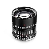 TTArtisan APS-C - Lente de Cuerpo de Metal de 50 mm F/0.95 Compatible con Montura Nikon Z, Negro y Plateado