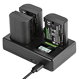 NEEWER LP-E6 - Batería de Repuesto y Cargador (3 Unidades, 2000 mAh, Repuesto para batería LP-E6 y Cargador Triple USB, Compatible con Canon EOS 5D Mark II Mark III Mark IV 5D SR 60D 60Da 6D 70D 7D