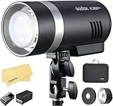 Godox AD300 Pro Godox AD300Pro para cámara Canon Sony Nikon Fuji Olympus Panasonic,TTL 2.4G HSS 1/ 8000s Estroboscópico para exteriores con batería de litio de 2600mAh,320 flashes de potencia completa