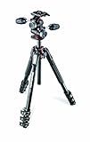 Manfrotto MK190XPRO4-3W - Trípode Completo (4 Secciones, rótula 3 Way, Aluminio) Negro