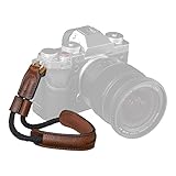 SMALLRIG Correa de Muñeca para Cámara, Correa de Mano de Cuero Vintage para DSLR SLR Sin Espejo, Correa de Seguridad Ajustable para Fujifilm X-T5 y Otras Cámaras Compactas, Barrón - 3926