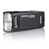 Godox Flash AD200 TTL Pocket Flash 2,4 G Speedlite HSS Monolight con batería de litio de 2900 mAh 200WS y cabezal de flash incandescente para cubrir 500 flashes de potencia