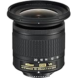 Nikon AF-P DX NIKKOR 10-20mm f/4.5-5.6G VR - Objetivo para cámara, color negro