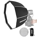 NEEWER 50cm Softbox Octogonal con NEEWER Montaje(No Montaje Bowens), Softbox Octabox Plegable e Instalación Rápida con Difusor/Rejilla Lluz Panal para Vídeo Luz Estudio MS60 MS60B MS60C MS150B, NS4P