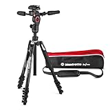 Manfrotto Befree 3-Way Live Advanced - Trípode y Cabezal de Aluminio para Cámaras y Videocámaras de hasta 6 kg, Ultracompacto - Accesorio para la Creación de Contenidos, Fotos y Videos