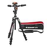 Manfrotto Befree 3-Way Live Advanced Diseñado para Cámaras Alpha Sony, Trípode de Viaje en Aluminio, Bloqueo por Palanca, Rótula Fluida de 3 Vías, Foto y Vídeo, Carga hasta 6 kg, Bolsa de Transporte