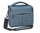 Cullmann Malaga Maxima 120 90383 - Funda para cámaras de Sistema, DSLR, videocámara, Impermeable, Revestimiento de Poliuretano, Correa de Hombro Acolchada, Color Azul, 200 x 160 x 120 cm