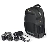 Lowepro Adventura BP 150 III, Mochila para Cámara, Soporte Trípode, Bolsillo Tablet 11', Acceso Lateral Trasero, Cámara sin Espejo, Compatible Fujifilm XT200, Canon M50 MII, EOS R10, Nikon Z50, Negro