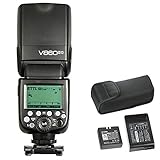 Godox Ving V860II-O Pioneering Cámara Flash Speedlite TTL 2.4G Wireless HSS GN60 Speedlight Flash con batería de litio Powered for Panasonic Olympus DSLR Cameras