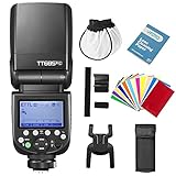 Godox TT685II-C TT685IIC Speedlite TTL Flash Cámara 2.4G HSS de Alta Velocidad 1 / 8000s GN60 Compatible para Canon EOS 5D 6D 7D 77D 80D 100D 200D 750D 750D 800D 1300D (TT685II-C)