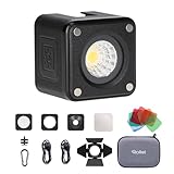 Rollei Lumis Solo 2 Luz Fotografia Mini Cubo Led Macrofotografia y Vídeo Portátil 70g para Cámara 5500K 8 Filtros de Colores RGB con Batería Recargable Magnética, Foco-Antorcha-LED-Fotografía-Camara