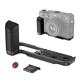 SMALLRIG X100VI Empuñadura en Forma de L para Cámaras FUJIFILM X100VI y X100V, Placa de Liberación Rápida Incorporada para Arca, Mango Lateral de Silicona, con Botón Obturador - 4556