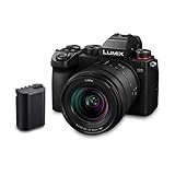 Panasonic LUMIX DC-S5AM - Cámara Evil de 24 MP (Estabilizador Óptico de 5 Ejes, Visor OLED, RAW, Wi-Fi, 4K), Objetivo Lumix 20-60mm y Batería Lumix BLK22, Negro