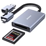 BENFEI Lector de Tarjetas CFexpress Tipo B con USB 3.2 (Gen 2) 10 Gbps, Adaptador CFexpress Tipo B USB-C y USB-A 2 en 1, Compatible con Windows/Mac/Linux/Android (no para Tarjeta XQD)