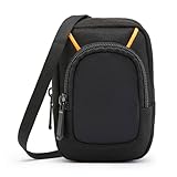 Amazon Basics - Estuche para Cámara Digital Compacta Grande con Acolchado Interno para Cámaras de 13,2 x 8,1 x 2,5 cm, Negro, Sólido