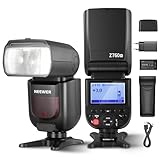 NEEWER Z760-N TTL Flash Speedlite, Speedlight Compatible con Nikon DSLR, 76 WS GN60 2,4 G 1/8000s HSS Speedlight, Conversión TCM, Cargador:7,4 V/2600mAh, 480 Flashes de Potencia Completa