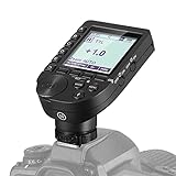 NEEWER QPRO-N TTL Disparador de Flash Inalámbrico Compatible con Nikon 1/8000s HSS Gran Pantalla LCD Diseño Inclinado 5 Botones de Grupo 9 Funciones Personalizables para Q3 Z1 NW420 NW655 NW665