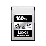 Lexar Professional SILVER Series 160 GB Tarjeta CFexpress tipo A, Tarjeta CFe Lectura de hasta 800 MB/s, VPG200, Tarjeta de Memoria Compatible con cámaras Sony Alpha y Sony FX (LCAEXSL160G-RNENG)