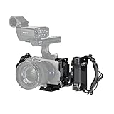 Tilta Kit Ligero de Jaula para cámara Compatible con Sony FX3, con Abrazadera de Cable HDMI con manija de Potencia Avanzada - Negro TA-T13-B-B