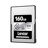 Lexar Professional SILVER Series 160 GB Tarjeta CFexpress tipo A, Tarjeta CFe Lectura de hasta 800 MB/s, VPG200, Tarjeta de Memoria Compatible con cámaras Sony Alpha y Sony FX (LCAEXSL160G-RNENG)
