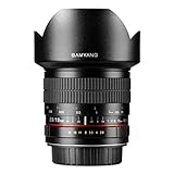 Samyang F1120401101 - Objetivo fotográfico DSLR para Canon EF (Distancia Focal Fija 10mm, Apertura f/2.8-22 ED AS NCS CS), Negro