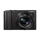 Panasonic Lumix TZ200 | Cámara compacta Expert (Sensor Grande Tipo 1 Pulgada 20MP, Zoom Leica 15x F3.3-6.4, Visor, Pantalla táctil, vídeo 4K, estabilización) Negro - versión Francesa