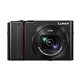 Panasonic Lumix - Cámara de Fotos compacta Expert Zoom DC-TZ200EF-K (Gran Sensor Tipo 1 Pulgada 20 MP, Zoom Leica 15x F3.3-6.4, Visor, Pantalla táctil, vídeo 4K, estabilizado), Color Negro